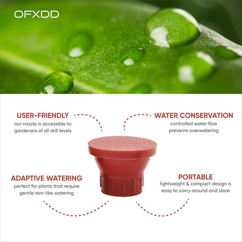 Garden Flower Bottle Top Sprinkler - Pack of 6 - Portable Outdoor Bottle Accessories for Dogs Shower - Head Bottle Water Sprinkler...