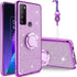 Case for TCL 30 XL (6.82-inch) Cover ShockProof Protector with Strap Lanyard Holder Ring for Girls Women Glitter Sparkle Bling Cute Phone Case for...