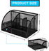 Desk Organizer, Office Supplies Desk Organization Accessories Pen Holder Organizers Set Multi-Functional Mesh Storage Caddy with 6 Compartments + ...