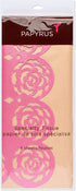 Papyrus 8 Sheet Tissue Paper (Pink and Peach with Rose Edges) for Gifts, Decorations, Crafts, DIY and More...