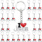 PHAETON 20PCS Jesus Pendants Keyrings Keychains Religious Door Car Key Holders Jesus Key Rings Religious Favors for Christians Easter Prayer Gifts...