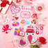 12 Pieces Valentine‘s Day Refrigerator Magnets Holidays Magnetic Stickers Love Heart Refrigerator Decorative Magnets Cupid Red Lips Locker Dishwas...