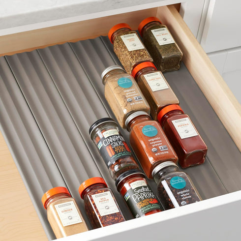 YouCopia SpiceLiner Spice Rack Drawer Organizer (Universal Fit 10’ Roll),Gray...