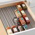 YouCopia SpiceLiner Spice Rack Drawer Organizer (Universal Fit 10’ Roll),Gray...