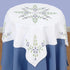 Jack Dempsey Needle Art Cross Stitch Floral Embroidery Tablecloth, 35" x 35", White......