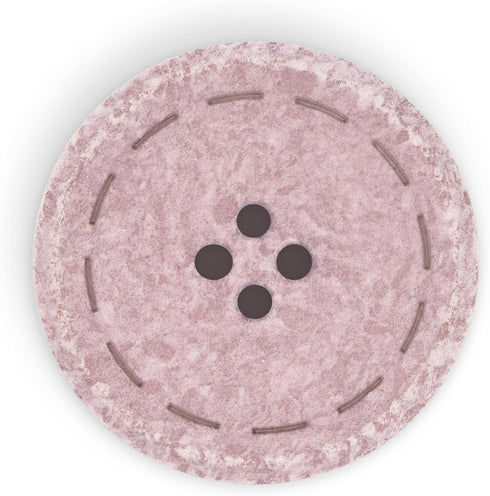 Dritz Round Stitch, 30mm, 3 Recycled Cotton Buttons, 30 mm, Mauve 3 Count...