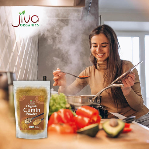 Jiva Organics Organic Ground Cumin Powder 7 ounce - 100% Pure & Non-GMO (Ground Cumin Seeds)...