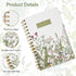 Vintage Wildflower Spiral Journal Notebook 80 Sheets A5 Retro Floral Flower College Ruled Notebook Strong Twin-Wire Binding with Premium Paper for...