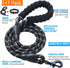 Heavy Duty Dog Leash - Comfortable Padded Handle, 5 ft Long - Dog Leashes for Small Medium Large Dogs (Leash+Collar M Neck 16"-20", Black)...
