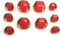 11 Polished Gold/Red Buttons Sets ~ Plated...