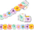 67.9 Ft Painted Flowers Bulletin Board Borders Die-Cut Bulletin Borders Painted Flowers Shape Rolled Bulletin Board Trim Sticker for School Classr...