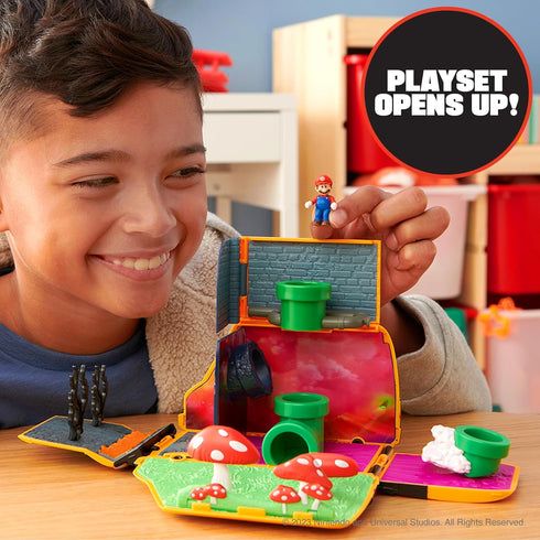 THE SUPER MARIO BROS. MOVIE – Van Playset with 1.25” Mini Mario Figure...
