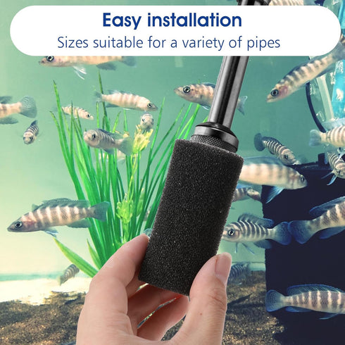 6 Pack Pre-Filter Sponge Fish Tank Filter Accessories Replacement Foam Cover Aquarium Sponge Filter for Shrimp,Fry Fish,Pond,Aquarium...