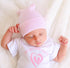 Nurses Choice 5 Piece Hospital Hat & Mitten Set for Newborn Baby (Girl)...