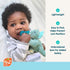 RaZbaby JollyPop Pacifier, Holder with Detachable Baby Pacifier, Stuffed Animal RaZbuddy, All Ages 0M+, 100% Medical Grade USA Made Silicone, Mach...