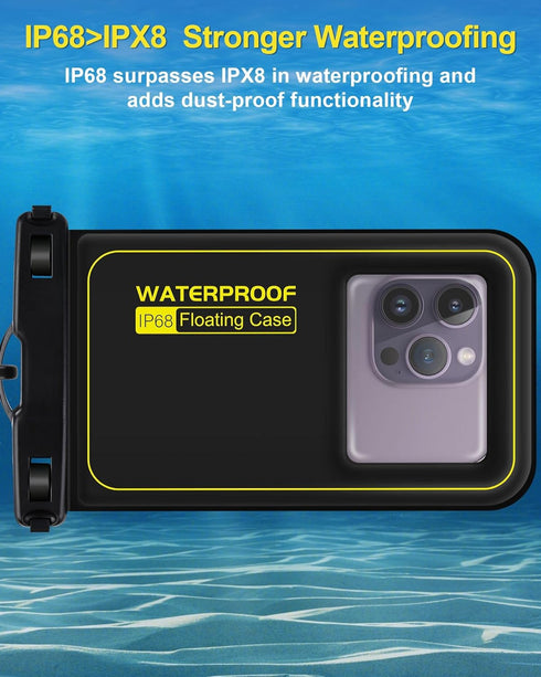 IP68 Waterproof Phone Pouch Floating: 2024 Cruise Ship Essentials Travel Must Haves Dry Bag for Vacation Beach Kayak Boat Accessories, Water proof...