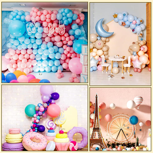 600PCS Glue Balloon Dots, Removable Balloon Sticky Spots,Extra Strong Glue Balloon Dots Double Sided for Birthday Party Wedding Christmas Decorati...