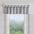 Elrene Home Fashions Tucker Ticking Stripe Window Valance for Kitchen or Bathroom, 60" x 15", 1 Valance, Black...