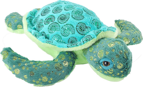 Wild Republic Sea Turtle, Foilkins, Stuffed Animal, 12 inches, Gift for Kids, Plush Toy, Fill is Spun Recycled Water Bottles...