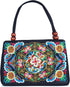 Jursccu Double-Sided Embroidery Totes Bag Travel Beach Bag Vintage Embroidery Ethnic Shoulder Bags...