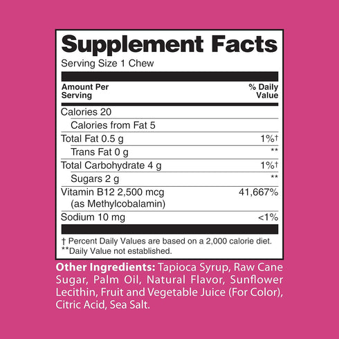 Healthy Delights Naturals, Biotin Soft Chews, Supports Lustrous Hair, Glowing Skin & Strong Nails, Delicious Wild Berry Flavor, 30 Count...