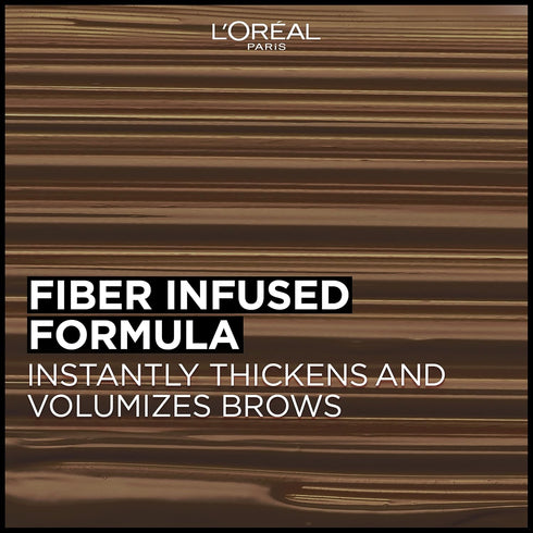 L'Oreal Paris Infallible Volumizing 24H Wear Brow Mascara, Long Lasting Eyebrow Makeup for 2X Fuller Eyebrows, 4.0 Dark Brunette, 0.13 Fl Oz...