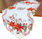 Holiday Christmas Table Runner 13"x34", Cutwork Embroidered Floral Christmas Flower Dresser Sacrf Table Topper for Home Dining Xmas Table Top Deco...
