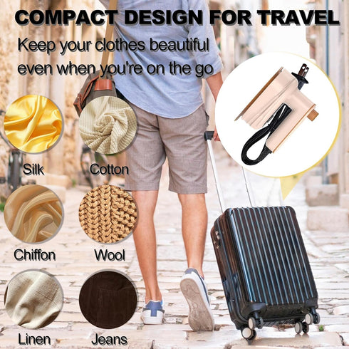Portable Travel Mini Iron, 2 in 1 Handheld Iron with Dry and Wet Ironing for Clothes, 180° Foldable Small Size Ironing Machine for Home, Business...