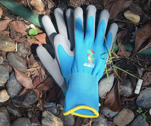 KDK Ages 3-5 Kids Gardening Gloves,Yard Work Gloves for Toddlers, Youth, Girls, Boys, Childrens, Soft Safety Rubber Gloves (XXXS Age 3-5, 1 Pair B...