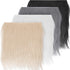 4 Pieces Faux Fox Fur Square Fabric Shaggy Fur Patches Fabric Cuts Chair Cover Seat Cushion Pad for DIY Craft(Khaki, White, Black, Gray)...