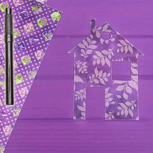 12"x12" Purple Card Paper, Single-Sided Heavyweight Paper Pack, Journaling Scrapbooking Supplies for Crafting Background Aesthetic Room Decor - 24...