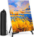Display Black Tabletop Easel Stand - 13" Artist Instant Tripod Collapsible Portable Table Easel - Adjustable Art Poster Easy Folding Metal Stand f...