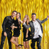 GOER 6.4 ft x 9.8 ft Metallic Tinsel Foil Fringe Curtains,Pack of 2 Party Streamer Backdrop for Birthday,Graduation Decorations and New Year Eve (...