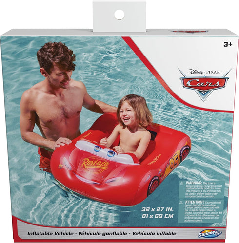 Swimways Disney Pixar Cars Inflatable Water Boat Vehicle, Inflatable Pool Floats and Kids Pool Toys, Cars Pool Party Supplies for Kids Aged 3 & Up...