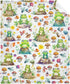 Cute Frog Baby Blanket Gifts Super Soft Swaddle Newborn Cozy Baby Receiving Blanket Stroller Throw Blanket for Crib 40x30 for Baby/Puppy...