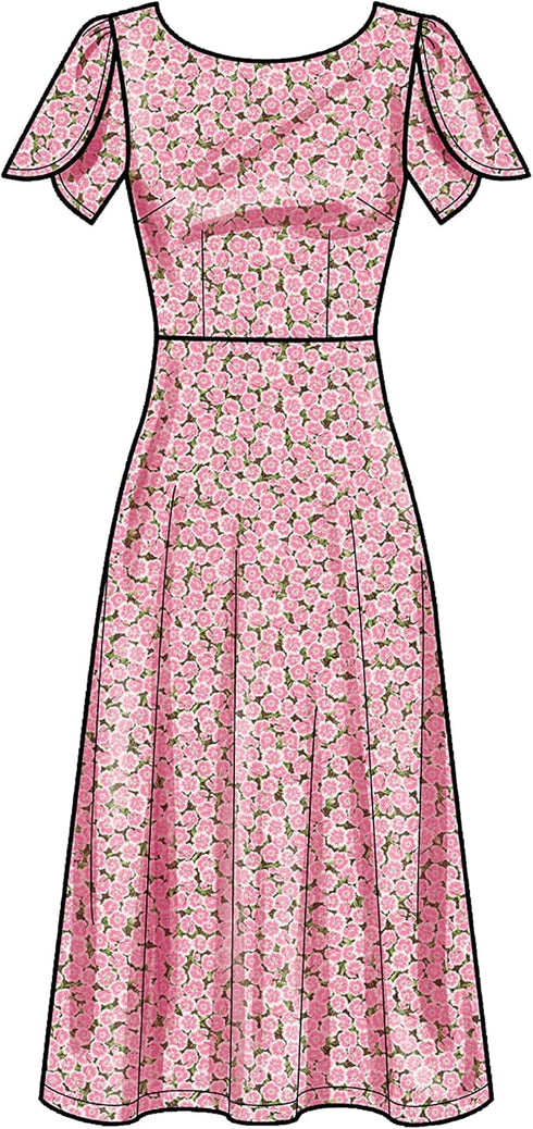 New Look Misses' Dress Sewing Pattern Kit, Code N6693, Sizes 4-6-8-10-12-14-16...