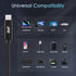 USB C to USB C Cable (2Pack, 100W, 3FT), Nylon Braided 3.2 Gen 2 USB-C Cable, 20Gbps Fast Charging Cable - Black...