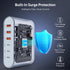 100W USB C Fast Charger Block Compact GaN 6 Port PD USB C and QC USB A Wall Charger Type C Charging Station Hub Adapter Plug Cube Brick for iPhone...