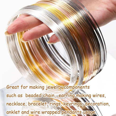 EuTengHao Jewelry Memory Wire Stainless Steel Craft Wire for Jewelry Making Necklace Bracelet Ring Earring Crafts Supplies DIY Jewelry Making Wire...
