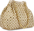 Indian Ethnic Designer Embroidered Silk Potli Bag Batwa Pearls Handle Purse (Golden-3)...