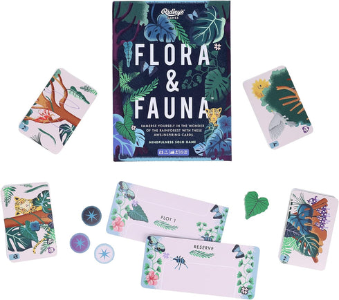Ridley's Games Flora & Fauna: Mindfulness Solo Game - An immersive environmental challenge set in the Amazon rainforest...