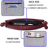 Solene Multi Zipper Pocket Crossbody Bag with Strap, Lightweight Travel bag, Daily Cell Phone Purses Messenger bag...