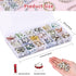 QUEFE 1170Pcs Rhinestone Spacer Beads for Jewelry Making, Rondelle Crystal 8mm Bead for Necklaces, Focal Beads for Pen, Bracelet Pendants (18 Colo...
