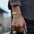 YADOCA 3Pcs Stainless Steel Bracelets for Men Roman Numeral Bangle Bracelet Adjustable Cuff Bracelet Twisted Cable Bracelet Mens Luxury Bracelets ...