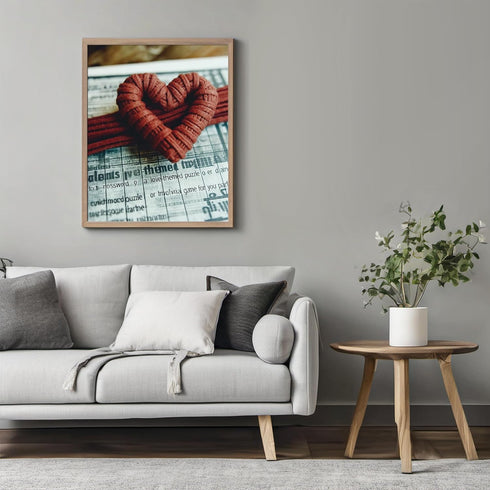 Posterizer 1 pcs-Valentine’s Day themed heart and book design -2-Romantic Art-Holiday Poster Collection-Gift for Couples boyfriend girlfriend Husb...