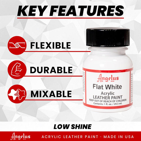 Angelus Flat White Acrylic Leather Paint 1oz...