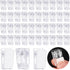 40 Pcs Self Adhesive Clips,Wall Clips for Hanging,Sticky Clips Tapestry Clips Photo Picture Poster Clips Plastic Spring Clips Hanging for Paper Ta...