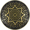 Bezelry 10 Pieces Arabesque Flower Metal Shank Buttons. 25mm (1 inch) (Antique Brass)...