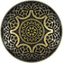 Bezelry 10 Pieces Arabesque Flower Metal Shank Buttons. 25mm (1 inch) (Antique Brass)...