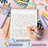 Gel Pens, 6 Pcs Smooth Writing Pens No Bleed & Smear, Black Ink Cute Pens Fine Point (0.5mm), Retractable Aesthetic Journaling Pens School Office ...